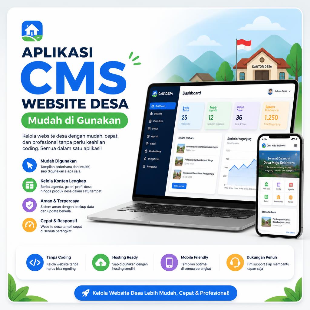Aplikasi Website Desa dengan CMS